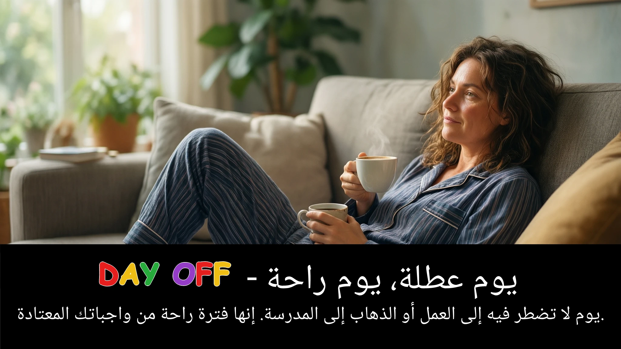 Arabic Illustration for day off